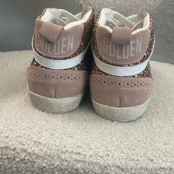 Golden Goose Mid Star Pink Rose Gold Glitter Sneakers - Picture 8 of 8